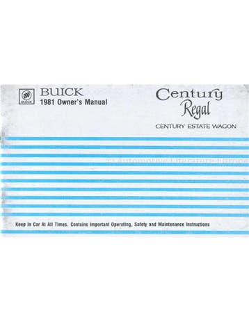 1981 BUICK CENTURY | REGAL | CENTURY ESTATE WAGON
