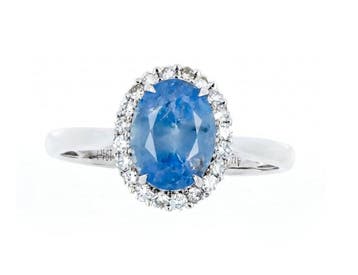 Zonder minimumprijs - Ring - 14 karaat Witgoud - 2.56ct. tw., Nieuw