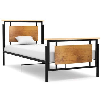 vidaXL Bedframe metaal 90x200 cm, Verzenden