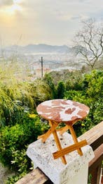 Voetbankje - koe - bijzetmeubel