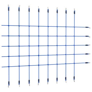 vidaXL Klimnet 200x150 cm blauw, Verzenden, Nieuw