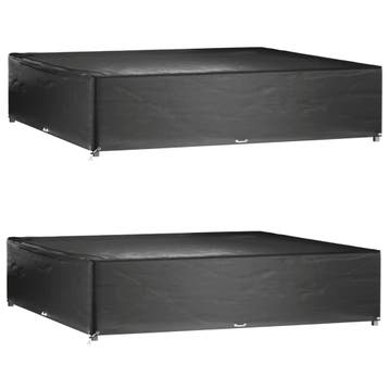 vidaXL Tuinmeubelhoezen 2 st 16 oogjes vierkant 240x240x55, Verzenden