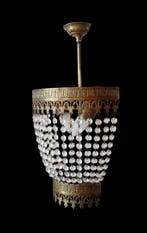 Lampe murale - bronze, cristal, Antiquités & Art