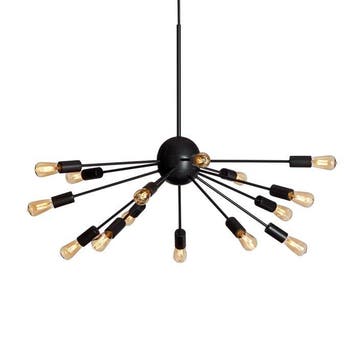 Herstal - Herstal Group - Plafondlamp - Mir Black -*Dimbare