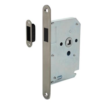 Woningbouw magneet loopslot geborsteld RVS - voor binnendeur, Ophalen of Verzenden, Nieuw, Slot
