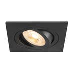 SLV NEW TRIA inbouw spot vierkant 90x90mm GU10 kantelbaar, Verzenden