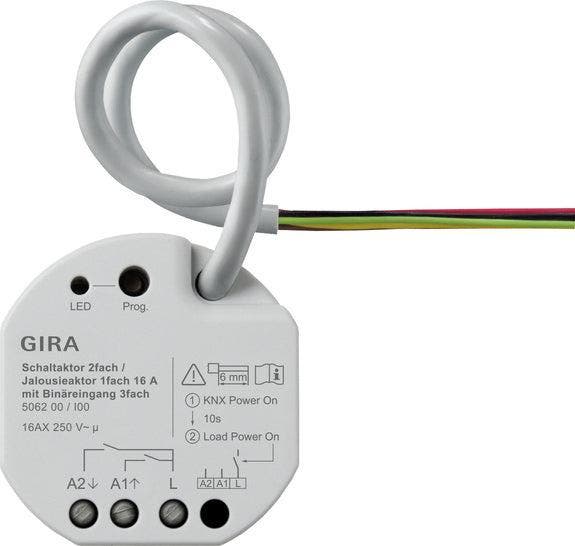 Gira One 2-Gang Schakelaar 16A KNX Veilige Actuator - 506200, Doe-het-zelf en Bouw, Elektriciteit en Kabels, Verzenden