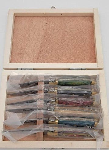 Laguiole Bougna - Ensemble de couteaux de table - Acier,