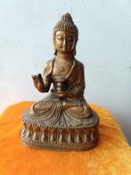 statue de Bouddha en laiton - Cuivre - Népal - Fin du XXe, Antiquités & Art