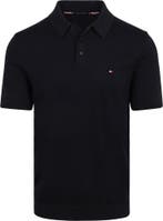 Tommy Hilfiger Knitted Polo Navy maat Maat 52/54 (L) Heren, Maat 52/54 (L), Tommy Hilfiger, Nieuw, Verzenden