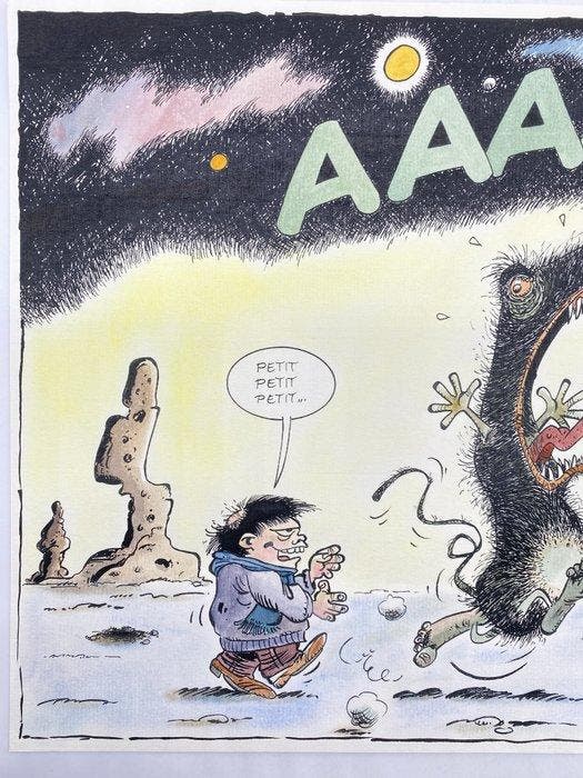 Bruno Gilson - Originele tekening in kleur - Hommage à, Livres, BD
