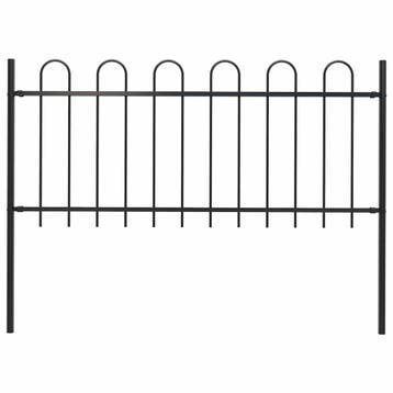 Stalen hek 1,8m | Tweede kansje | OP = OP (tuinhek), Tuin en Terras, Verzenden, Zo goed als nieuw, IJzer, Sierhekwerk