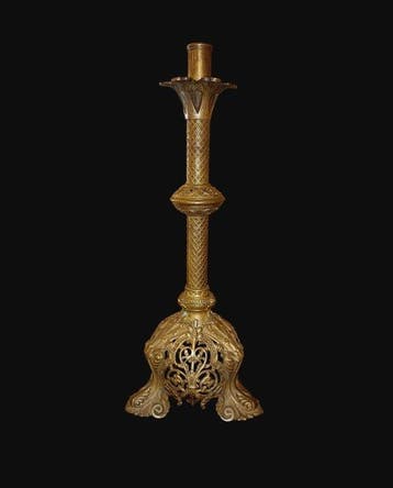 Kandelaber - Verguld brons - Kandelaar van brons, Antiek en Kunst