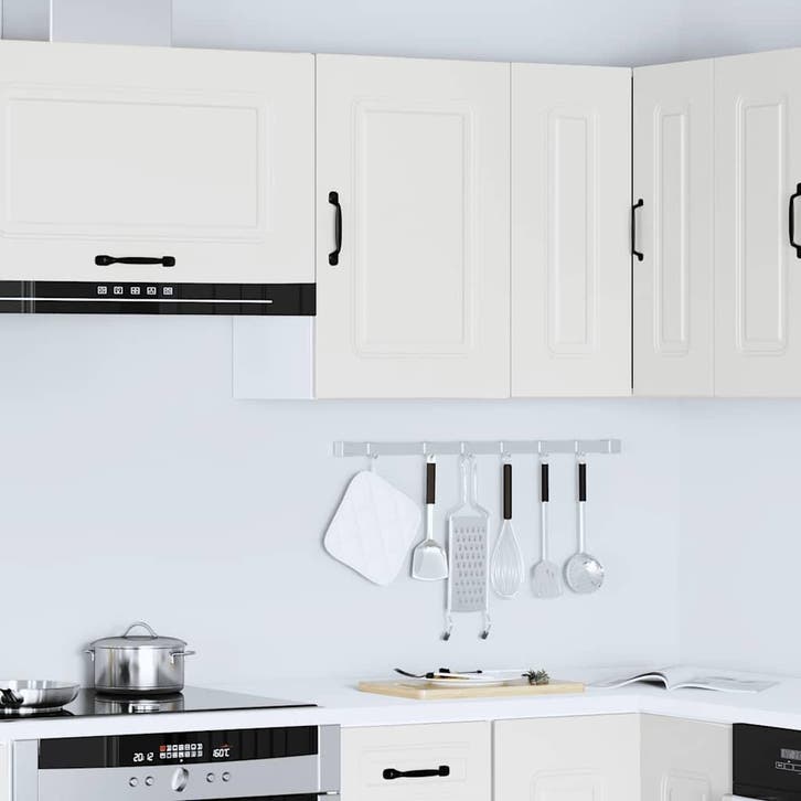 vidaXL Keukenbovenkast Kalmar bewerkt hout wit, Huis en Inrichting, Kasten | Overige, Nieuw, Verzenden