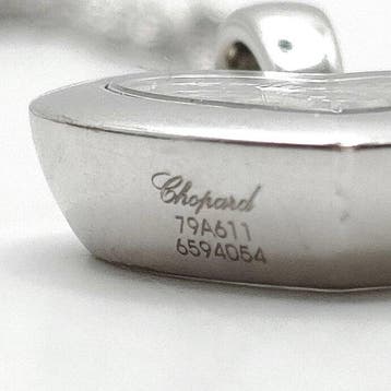 Chopard - Collier - 18 carats Or blanc - diamant heureux