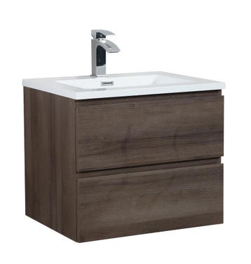 Badkamermeubel Set Angela 60 cm Bruin Eiken Badmeubel, Verzenden