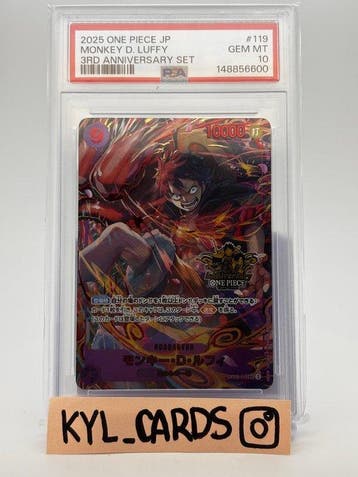 Bandai - 4 Graded card - One Piece - Monkey D. Luffy, Sabo,