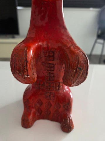 Bitossi - Aldo Londi - sculptuur, Red Rimini Scottie Dog -