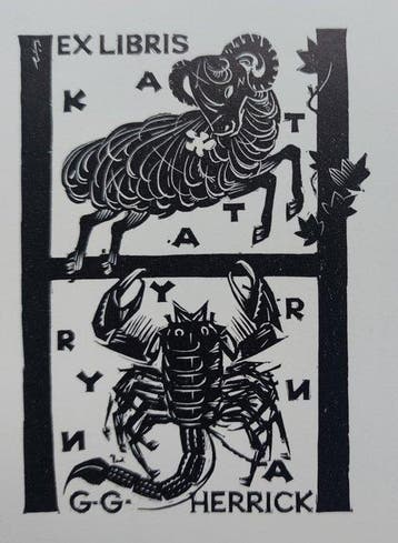 120 exlibris / kleingrafiek, gemaakt door kunstenaars uit, Antiek en Kunst
