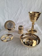 Kelk (6) - gelamineerd zilver - 0925 zilver Liturgie, Antiek en Kunst