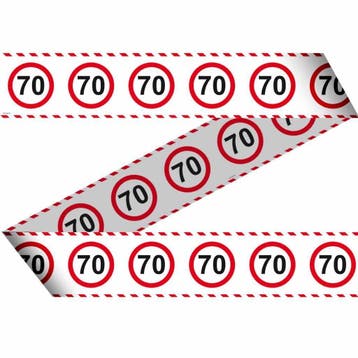 Afzetlint 70 Jaar Verkeersbord 15m, Verzenden, Nieuw