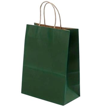 Fako Bijoux - 12 Donkergroene Papieren Uitdeeltasjes -, Verzenden