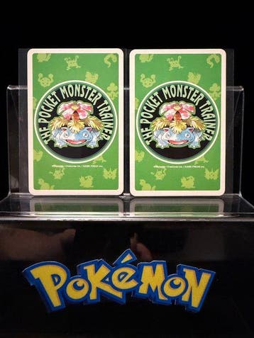 Pokémon - 4 Card - Vintage 1996 Pokémon Playing Cards Green, Hobby en Vrije tijd, Nieuw