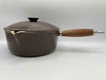 Le Creuset - Braadpan - nr. 22 - bron, Emaille, Hout