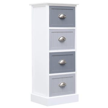 vidaXL Bijzetkast 35x30x90 cm paulowniahout, Verzenden