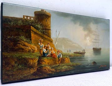 Devivo (XX) - Retour du Voilier à la Citadelle - Paysage