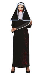 Moordenaar Non Halloween Kostuum Dames L, Verzenden, Nieuw