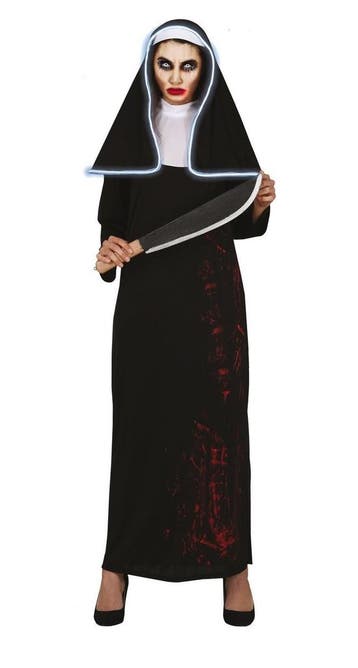 Moordenaar Non Halloween Kostuum Dames L, Verzenden, Nieuw