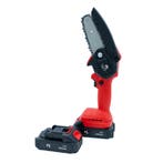 21V Accu Kettingzaag 200W - 10cm (Incl. 2x Accu 1300mAh &..., Ophalen of Verzenden