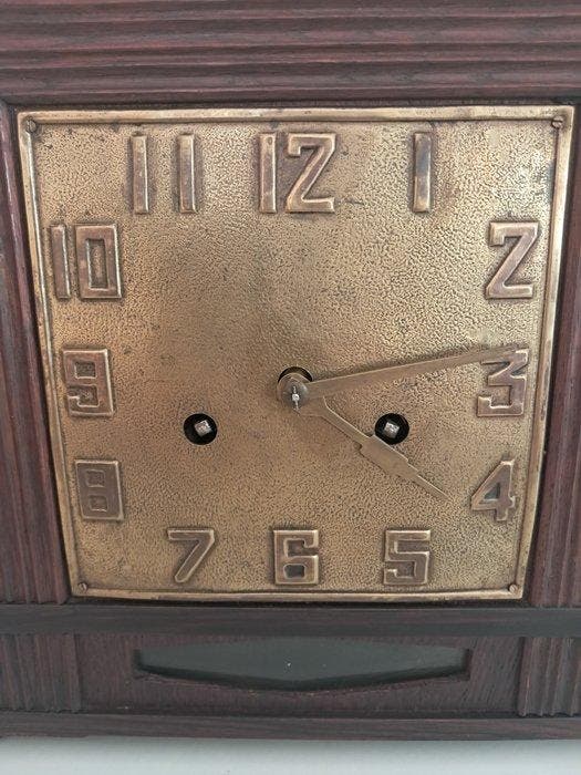 Pendule - Art Deco - Eik - 1920-1930, Antiek en Kunst, Kunst | Designobjecten