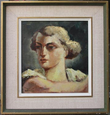 Oscar Cattani (1887-1960) - Modernist portrait