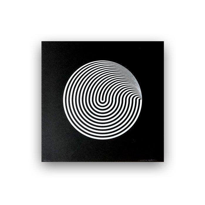 Marina Apollonio (1940) - Dinamica circolare 1966 (negative), Antiek en Kunst, Antiek | Overige Antiek
