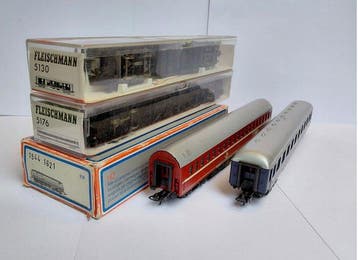 Lima, Fleischmann H0 - 15441621/5176/5130 - Treinset (5) -, Hobby & Loisirs créatifs, Trains miniatures | HO
