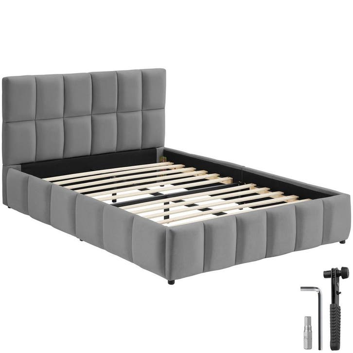 Stoffen bed Shirley met lattenbodem, draagkracht 250 kg, Electroménager, Électroménager & Équipement Autre, Envoi