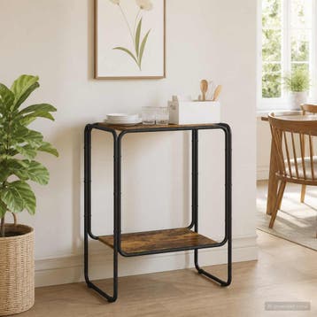 vidaXL Dressoir Gerookt eiken 60 x 38 x 75 cm Bewerkt hout, Verzenden, Nieuw