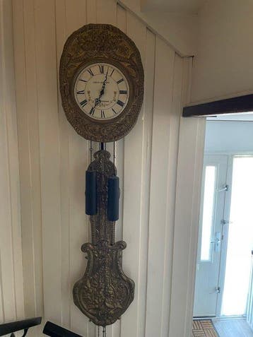 Horloge comtoise - Laiton, Émail - 1910-1920, Antiquités & Art