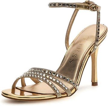 Guess Divinit2 Dames Sandalen met Hak - Goud - Maat 38, Verzenden, Nieuw