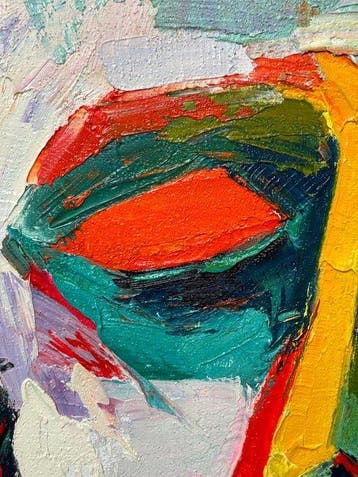 Sovrek (XX) - La statua di luce e magenta, Antiek en Kunst