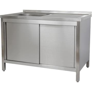 Spoeltafel | RVS | 1 Spoelbak (Links) + Afdruipvlak |, Verzenden, Nieuw in verpakking