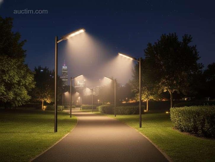 Solar 3000K 1500lm LED Straatverlichting met..., Bricolage & Construction, Éclairage de chantier, Enlèvement