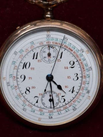 Zakhorloge Prachtige klok - Prachtige deksel - goudkleurig -, Handtassen en Accessoires, Nieuw