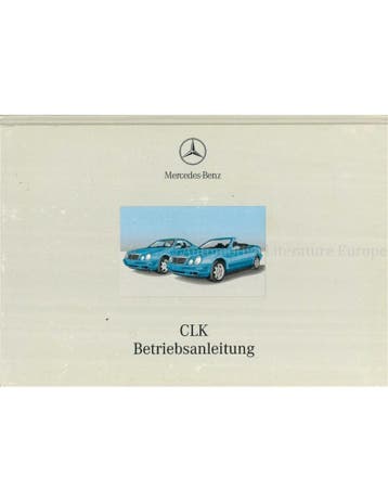 1999 MERCEDES BENZ CLK KLASSE INSTRUCTIEBOEKJE DUITS