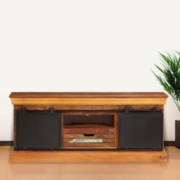 vidaXL Tv-meubel 110x30x45 cm massief gerecycled hout, Verzenden