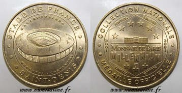 Komitat 93 Saint Denis Stade De France Offizielle Ansicht..., Postzegels en Munten, Penningen en Medailles, Verzenden