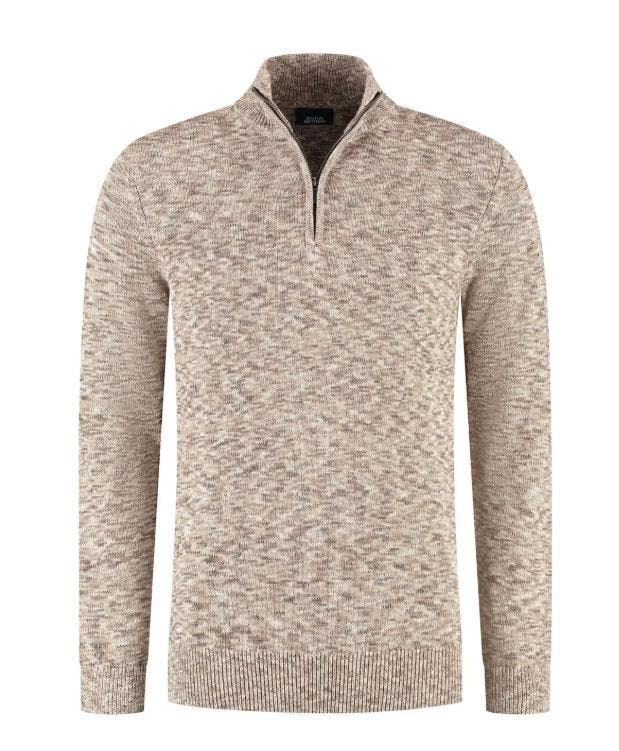 2dekans | Boston Brothers Twisted Half Zip Pullover - Sand -, Kleding | Dames, Schoenen, Ophalen of Verzenden