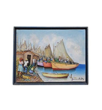 Jean Junior Delly (XX) - Market By The Haitian Sea